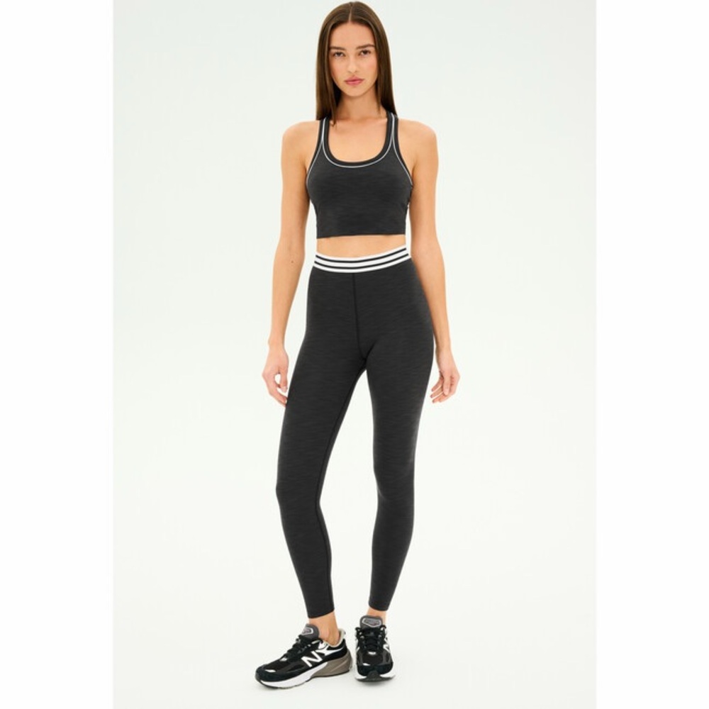 Splits59 Gray Crop Tank and 3/4 Leggings Set